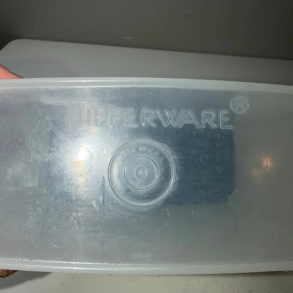Vintage Tupperware Modular Mates Super Cereal Storer Keeper with Black Lid